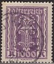 Austria 1922 Agricultura 1000 K Amarillo Scott 281